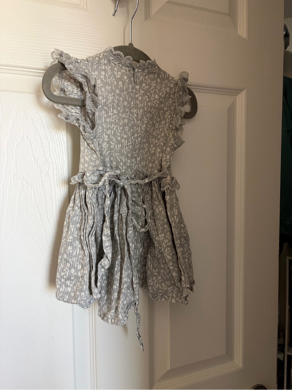 Girls Floral Ruffle Dress - Picture 3 of 3